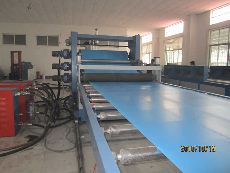 PVC sheet production process flow