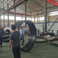 Daimeter 2 meter hollow wall winding pipe machine test sucessd