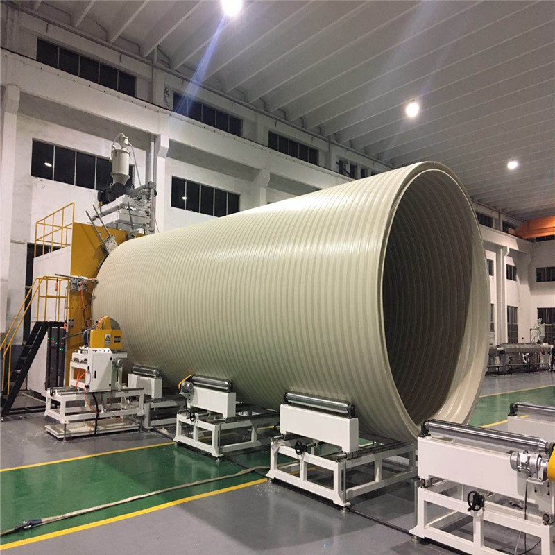 HDPE large diameter hollow wall winding pipe extrusion line
