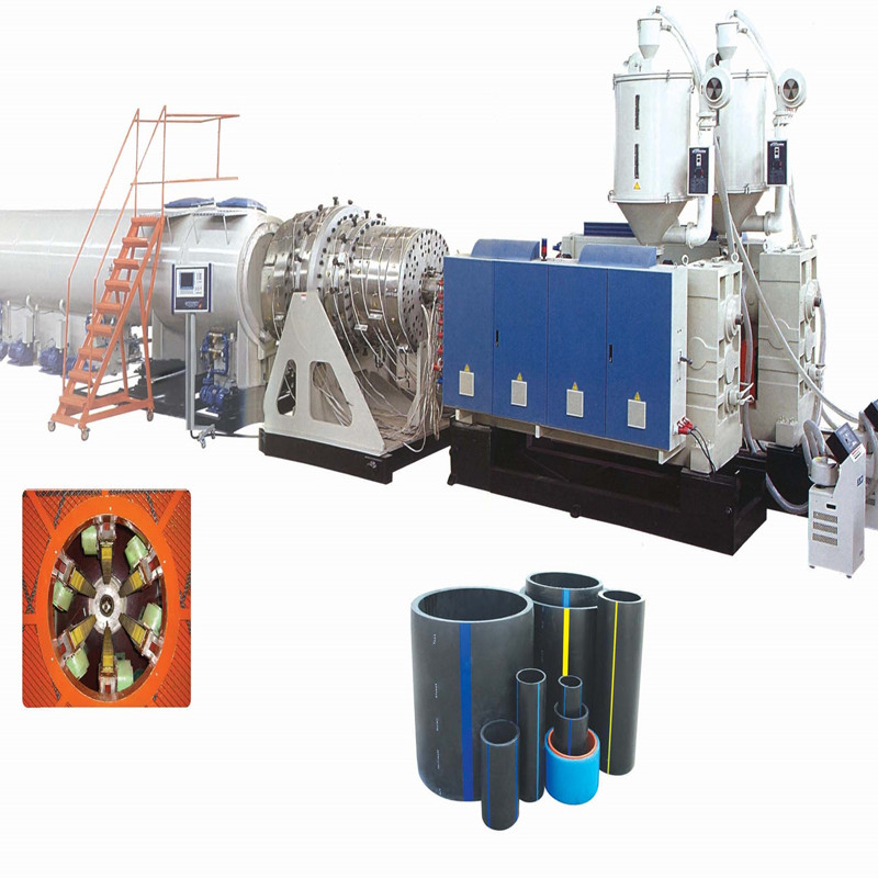 PE large caliber pipe production line